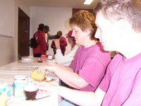 DCP 0028  Frühstück am 2. Tag in Lütjensee